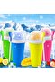 Slushie Maker Cup, TIK TOK Magic Quick Frozen Smoothies, Double Layer Squeeze Cup (Green) - 8