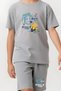 Draw Bear Printed Boy Capri and T-Shirt Bottom-Top Set - 4