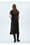 Blouse with Draped Neckline Polka Dot - 4
