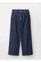 Rinse Wash Wideleg Cuffed Jeans - 3