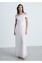 Off Shoulder Pleated Dress - 2