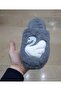 Women's Ultra Light Soundless Non-Slip Swan Figured Plush House Slippers - 2
