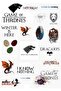 مجموعة ملصقات بتصميم خاص من Game Of Thrones مكونة من 20 قطعة