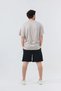 Men's Black Black Printed Gym Sports Shorts - 2