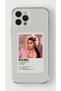 حافظة شفافة مطبوعة بتصميم ملصق بسيط متوافق مع هاتف iPhone 16 Pro Max من Nicki Minaj