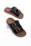 Large Size Men's Slippers, Men's Double Buckle Extra Comfortable Casual Slippers - 3
