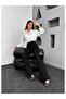 Lya Hsn Dodge Vanessa Defne Senna Black Stretch Fabric Spanish Fadeless Flare Jeans Pants New - 3