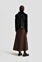 Knitwear Paneled Coat 24K5711 Black - 5