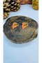 Handmade Ethnic Brass Leaf Patina Painted Women Earrings - 3
