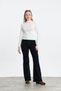 Ecru Half-Throat Long Sleeve Bodysuit 2069 - 3