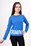 Girl's Criminal Printed Two-Sleeve Stripe T-Shirt - 2
