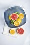 Acrylic Baroque Navy Blue Large Square Fruit & Salad Bowl & Mixing Bowl / 3.3 Lt (NOT GLASS) - 3