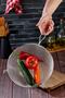 22 cm Luxury Medium Size Steel Wire Strainer and Colander Attached to the Pot - 4