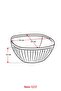 Acrylic Baroque Navy Blue Large Square Fruit & Salad Bowl & Mixing Bowl / 3.3 Lt (NOT GLASS) - 5