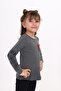 Girl's Chest Sequin Bow Embroidered T-Shirt - 3