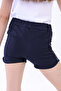 Girls' Shorts with Star Emblem Embroidery - 2