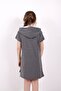 Girl's Leaf Printed Hooded T-Shirt - 2