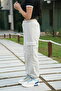 Garnished Zippered Sports Set: Zippered Neck Garnished Top & Leg Elastic Double Cargo Pockets Bottom - 5