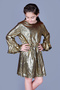 Girl's Dress with Flared Sleeves