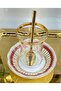 Gold Gilded 6-Piece Tea Cup Set with Gold Spoons - 3