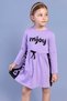 Girl's Stone Embroidered Enjoy Printed Dress - 2