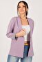 Women’s Lilac Inner-Sleeve Striped Single-Button Jacket ARM-22K001122 - 7
