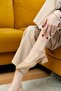 Aura Nude Side Buckle (4 cm Heel Height) Pointed Toe Heeled Ballerina Shoes