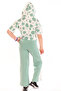 Girl's batik print tracksuit set with front lettering - 2