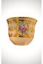 Porcelain Gawa Coffee Cup for 6 People with Rose Pattern, Mirra Cup, 6 Pieces of Coffee Cups Without Handles - 2