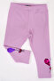 Girls' Sequin Leggings with Turn-Up Hem - 2