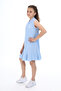 Girl's Polo Neck Button Dress - 3