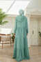 6531-berlin Hooded Raglan Sleeve Dress Mint Green - 7