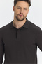 Men's Regular Fit Polo Collar Basic Sweatshirt with Drop Knit - 5