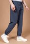 Men's Raw Cloth Comfortable Fit 100% Natural Cotton Elastic Leg Sweatpants Bottom Pants 2045 - 4