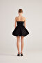 Ribbon Mini Martha Dress with Balloon Skirt Black - 5