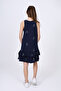 Girls Ruffled Palm Tree Printed Dress - 4