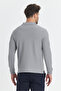 Men's Regular Fit Polo Collar Basic Sweatshirt with Drop Knit - 7
