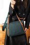 Justpolo New Season Women's Black Large Size Shoulder Bag with Adjustable Long Strap - 2