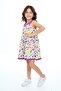 Girls' Full Color Printed Dress - 4
