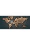 Extended World Map Golden Mouse Pad 90x40cm - 6