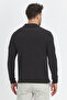 Men's Regular Fit Polo Collar Basic Sweatshirt with Drop Knit - 7
