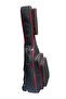Classic Guitar Bag - Waterproof Linen, Black and Red Wick, Case and Thick Design - 3