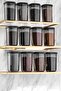 Milan 38 Pieces 76 Pieces Square Storage Container & Spice Bowl Set 4X(1700ml 1100ml) 10X(500ml 350 ml 300 ml) - 7