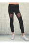 Chiffon Detailed Long Leggings - 90% Cotton - 5066