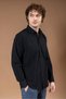 Men's 100% Natural Long Sleeve Regular Fit Organic Linen Dad Shirt 8120 - 3