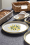 14 Pieces Handmade Green Dot Breakfast Set for 6 People - Luxury Breakfast Presentation Set - 3