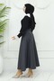 Scuba Flared Skirt Anthracite 212 - 5