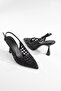Women's Si̇Yah Straw Heeled Sti̇Letto - 4