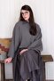 Anthracite Bat Sleeve Knitwear Crop - 5
