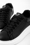 Lunka Unisex High Sole Lace-Up Sports Shoes-Black White - 7